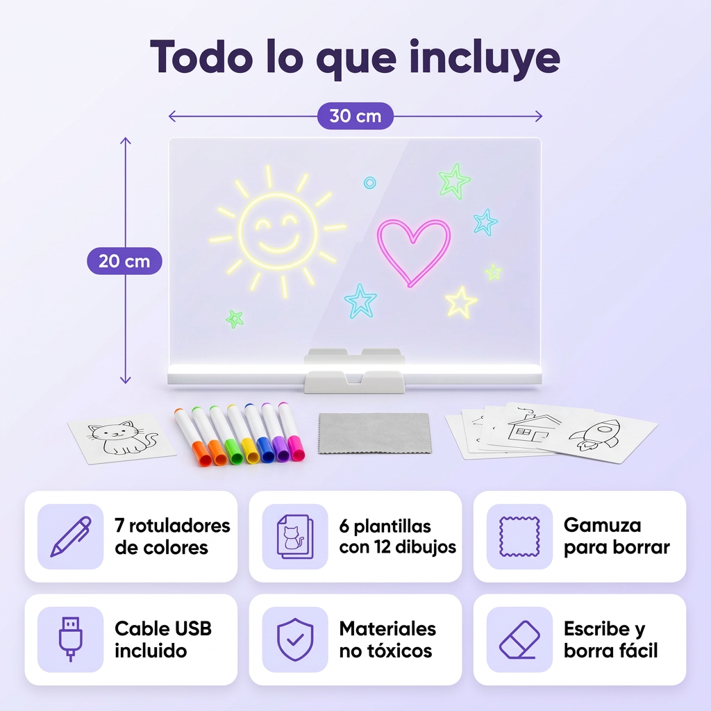 Lumekia™ | Pizarra de Luz Creativa